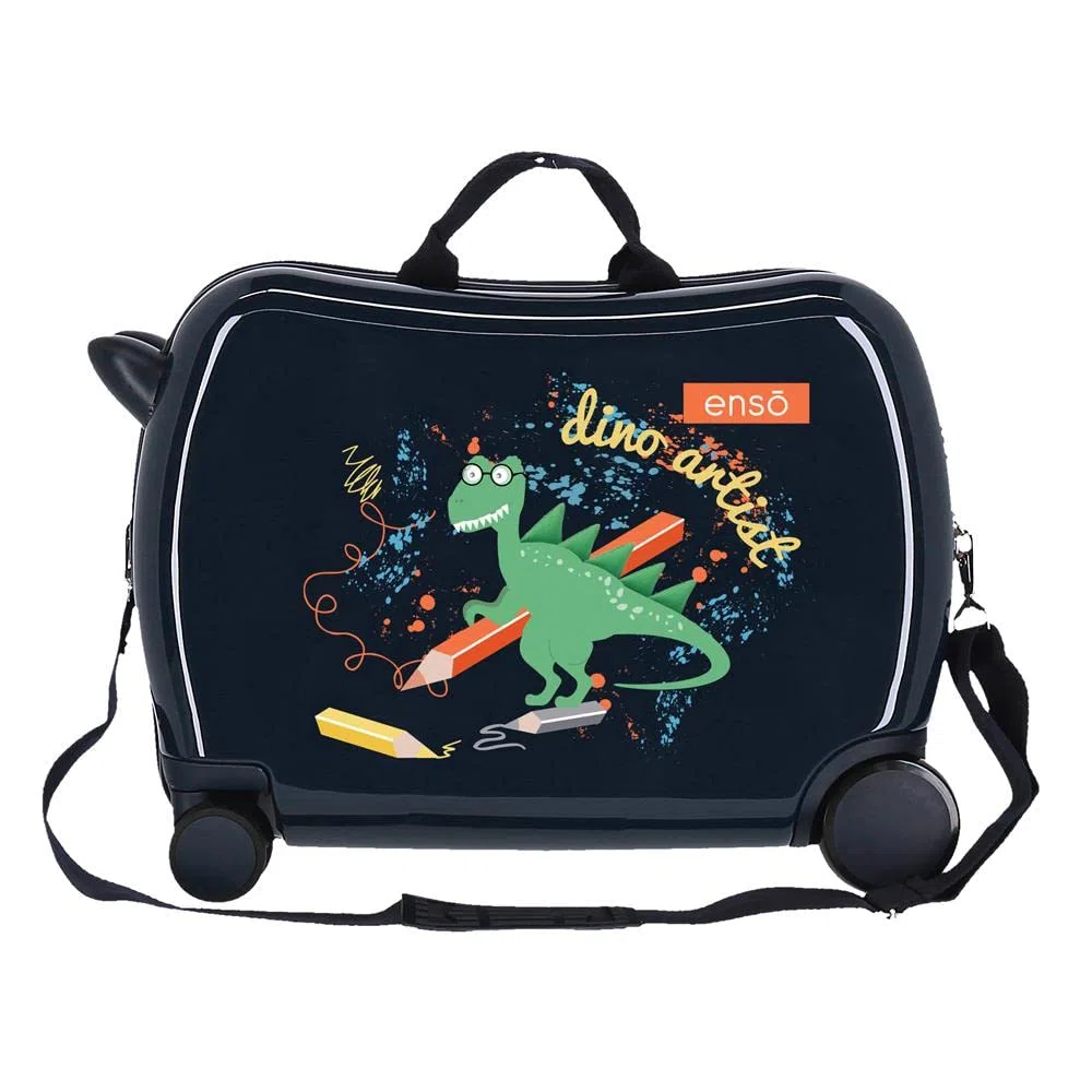Enso Dino artist Maleta Infantil Multicolor 50x38x20 cms Rígida ABS Cierre de combinación lateral 34L 1,8 kgs 4 Ruedas Equipaje de Mano
