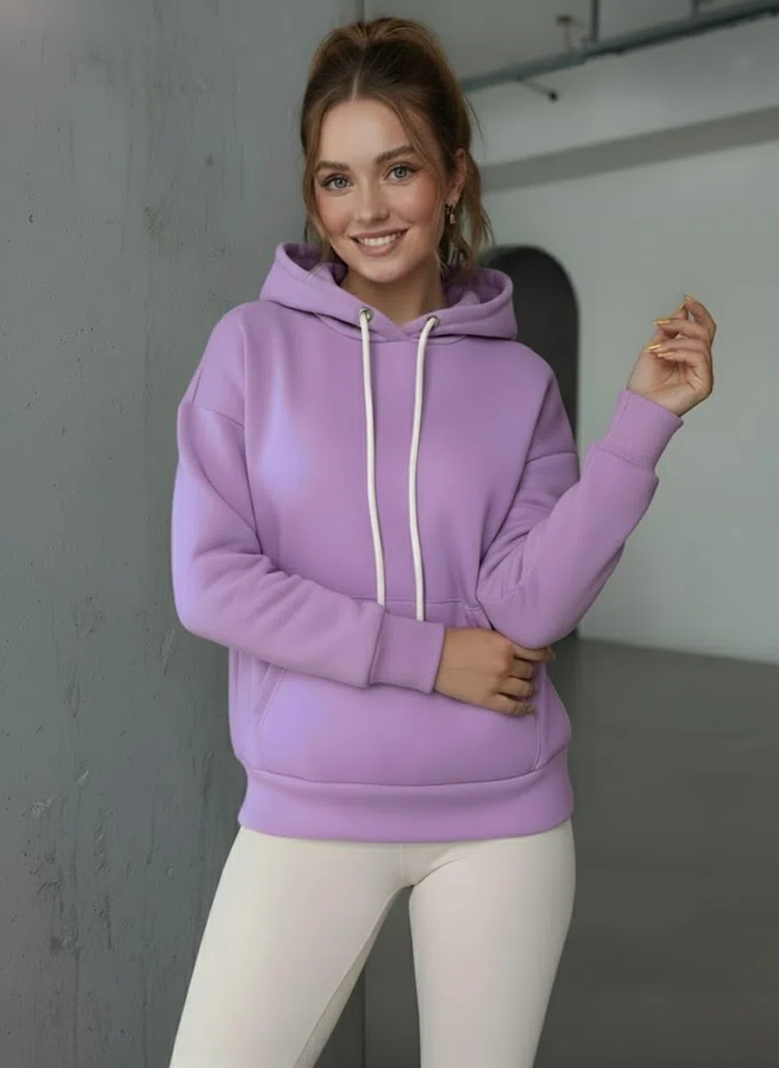 SMOWKLY Sudaderas con capucha para mujer y niña de corte extragrande, suéter de invierno suave de manga larga, ropa informal cálida | Sudadera con capucha cómoda y elegante