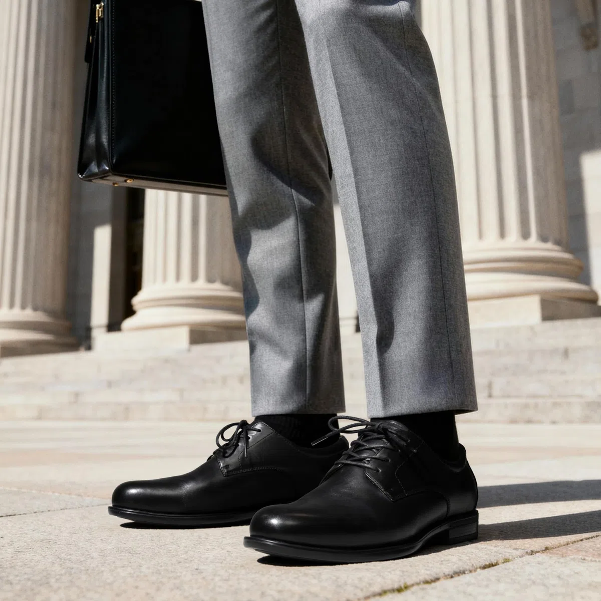 Bruno Marc Zapatos de vestir clásicos de cuero para hombre, cómodos, Oxfords para negocios, formales, con cordones