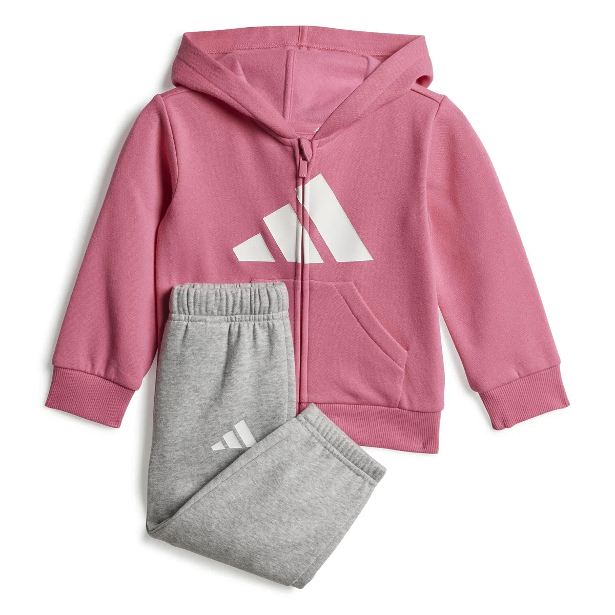adidas Unisex bebé ESSENTIALS TRACKSUIT, pink fusion/white, 6-9 Months