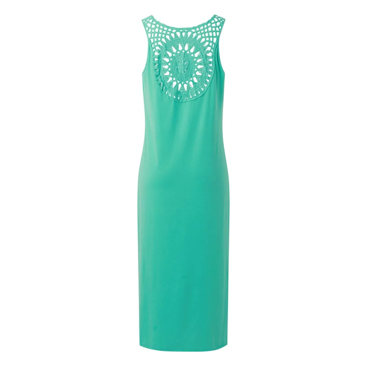 Vestido De Verano for Mujer Largo Vestidos Largos Sueltos Ocasionales Traje Playa 2026 Resort for Sin Mangas Ahueca hacia Fuera El Tiras con Abertura Lateral Encaje