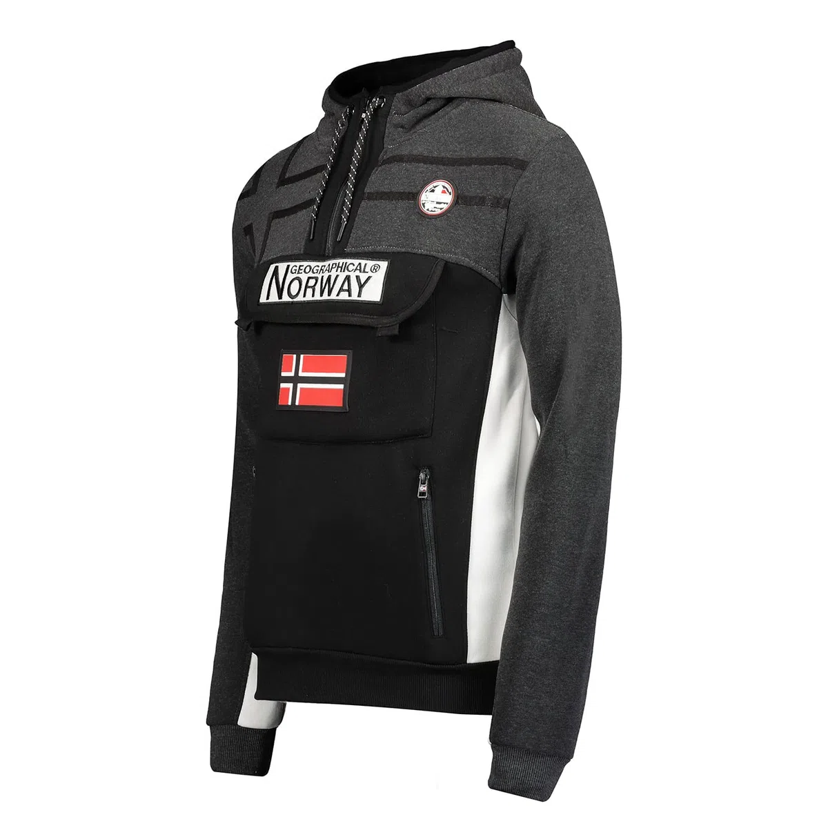 Geographical Norway- Sudadera con Capucha de Manga Larga Fitakol