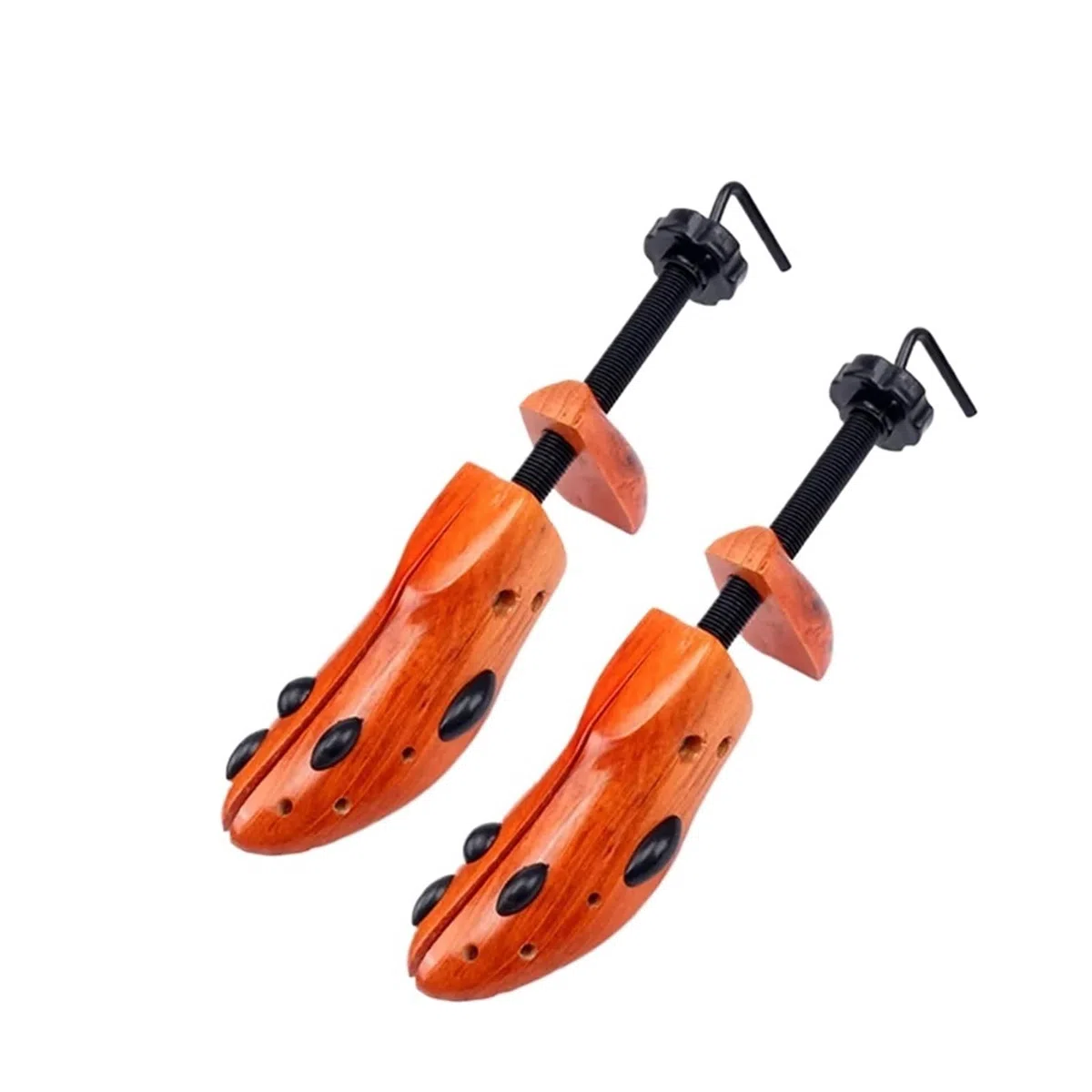 Hormas Expansor de zapatos Zapatos elásticos madera maciza marrón Ampliar zapato Último ensanchador