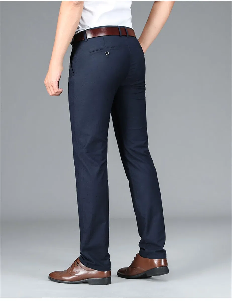 Vogrtcc Pantalones Casuales Elásticos para Hombre Pantalones De Negocios