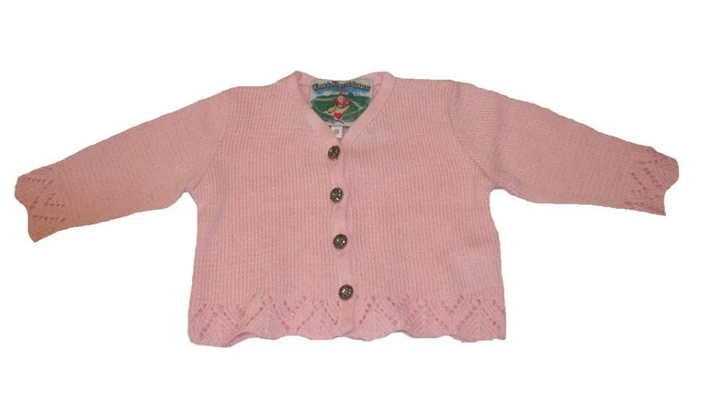 Trend-Promotion Austria Chaqueta de Punto Color Rosa para niña (Tallas 98 – 164 Rosa 9 años