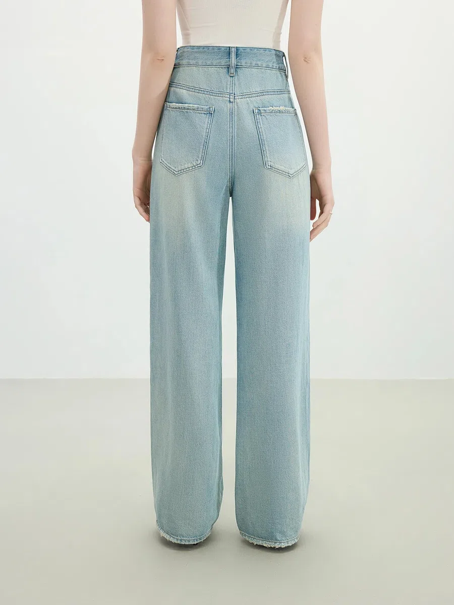 Pantalones Vaqueros para Mujer Tiro Alto Rectos Verano Ajustados Casuales Jeans para Mujeres