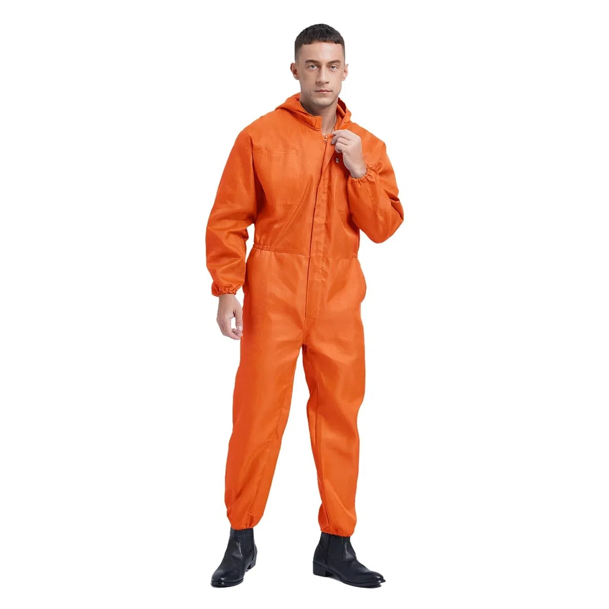 Monos de Trabajo for Hombre, con Bolsillos Grandes, Mono for Taller, Capucha a Prueba Polvo, Uniforme mecánico para Talleres Mecánicos