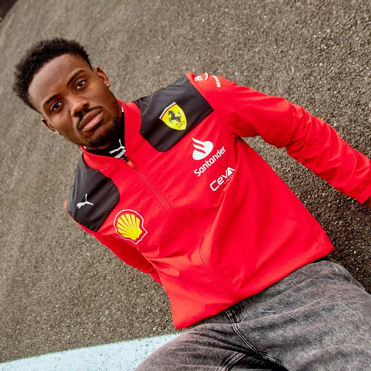 PUMA Scuderia Ferrari - Chaqueta equipo 2023 - Rojo - Talla: XXL