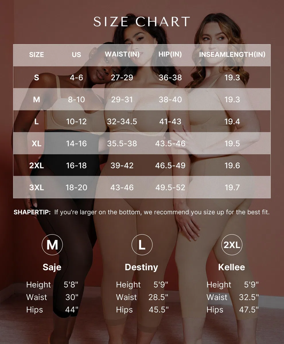 Shapewear para Mujer Capris Leggings para Mujer Control de Barriga Ropa Interior Cintura Alta Cuerpo Levantamiento de glúteos Bragas