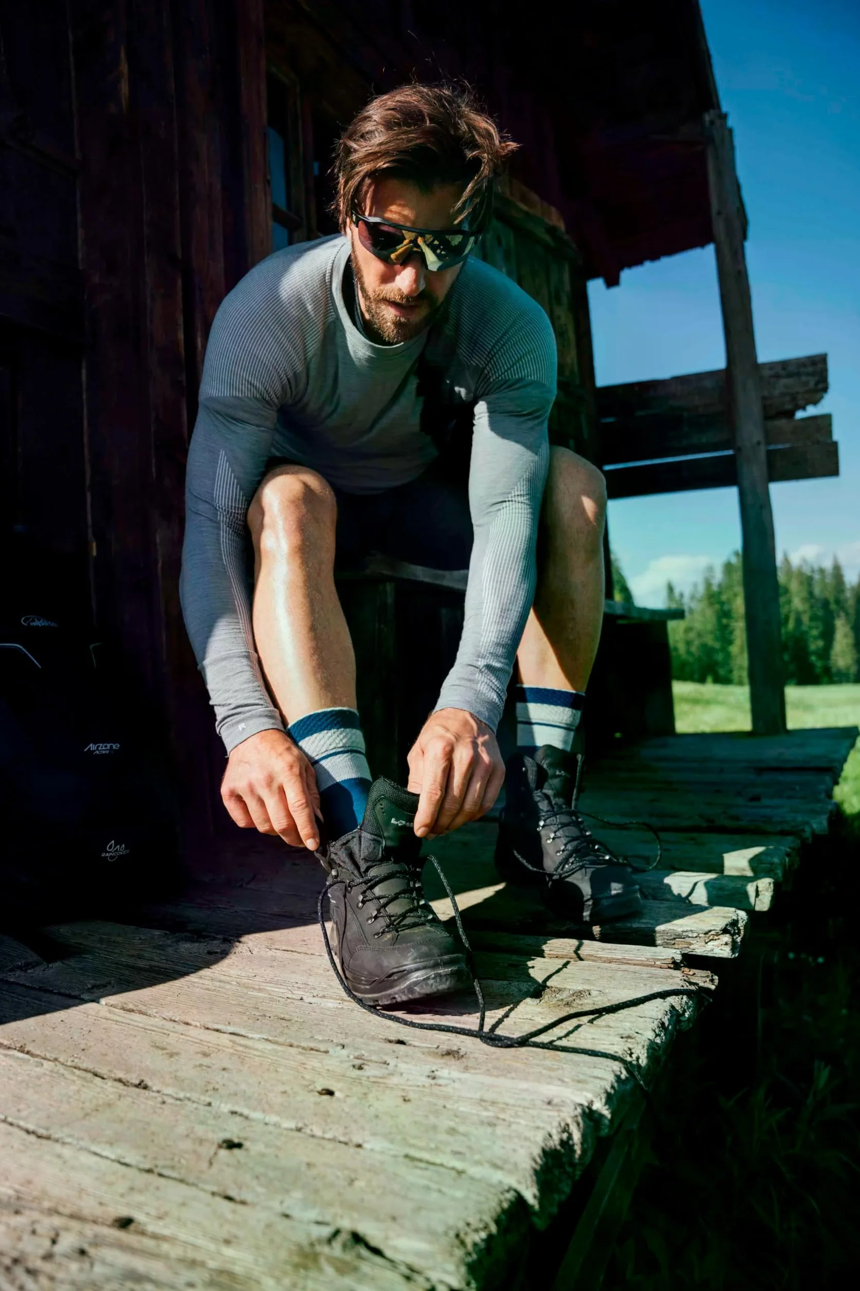 Falke Wool-Tech Light M L/S SH Lana Hilo Funcional Secado Rápido Capa de Base Superior Hombre (Pack de 1)