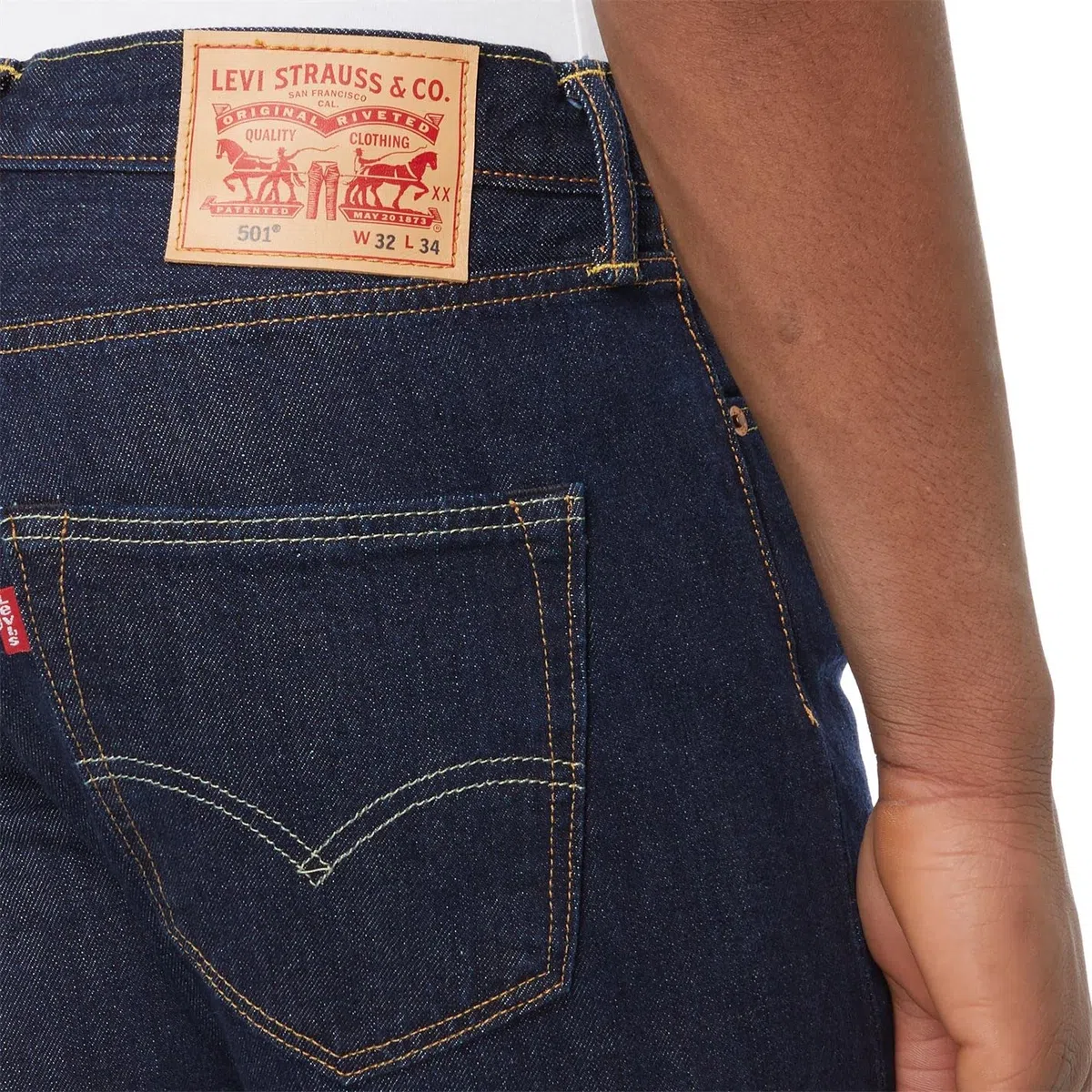 Levi's Hombre 501 Original Fit Vaqueros, One Wash, 31W / 32L