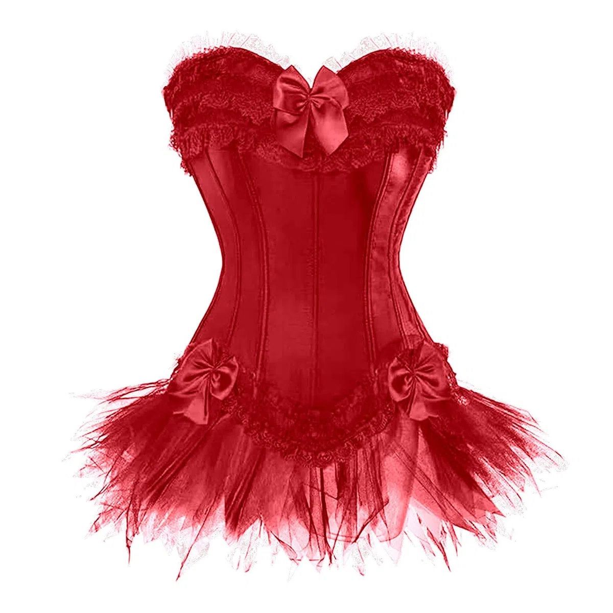 Vestido genérico sin tirantes corsé falda abultada para espectáculo y noche formal Shaping