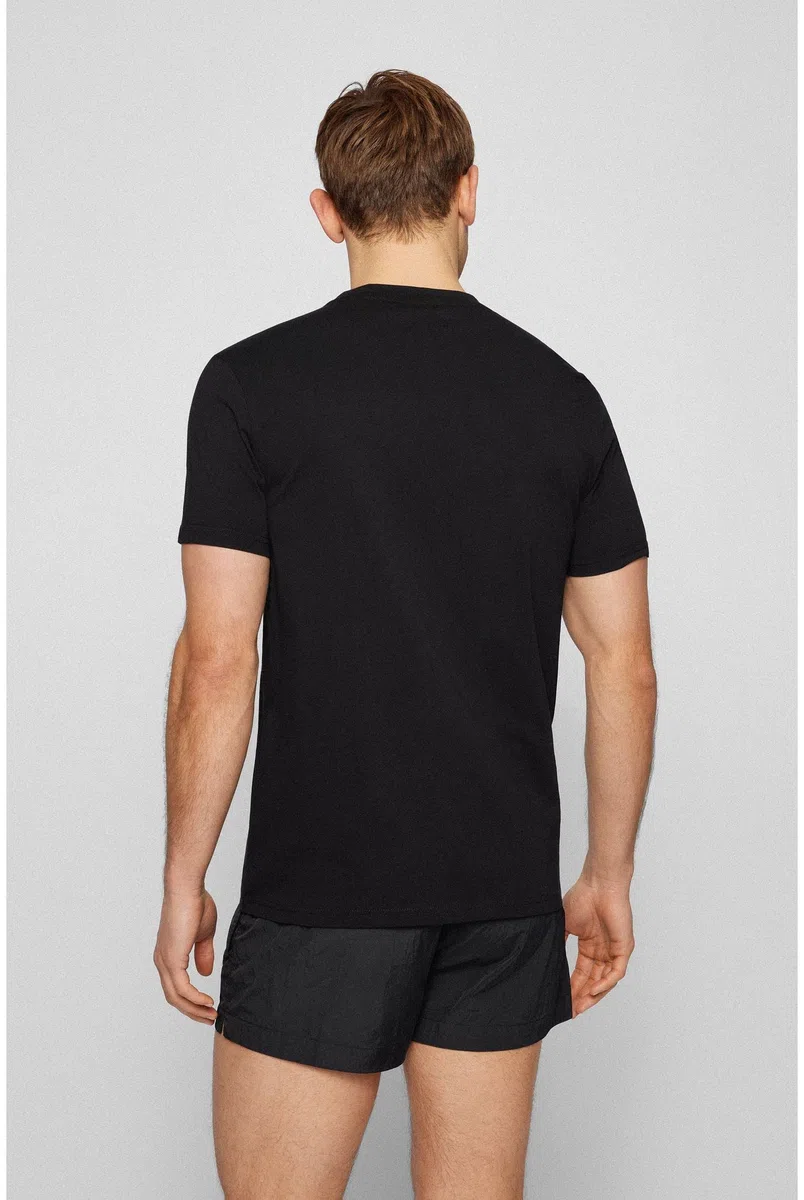 BOSS Camiseta RN para Hombre de Punto de algodón con protección UV SPF 50+