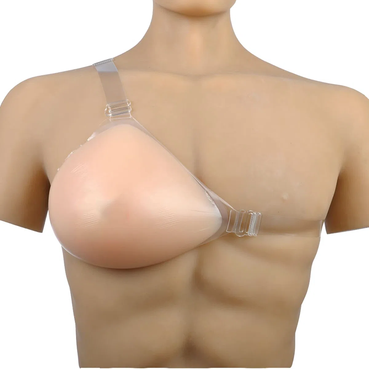 Prótesis Mamarias Triangulares De Silicona, Almohadillas For Sujetador Con Tirante Un Solo Hombro, Realzadores Pecho For Ajuste Natural