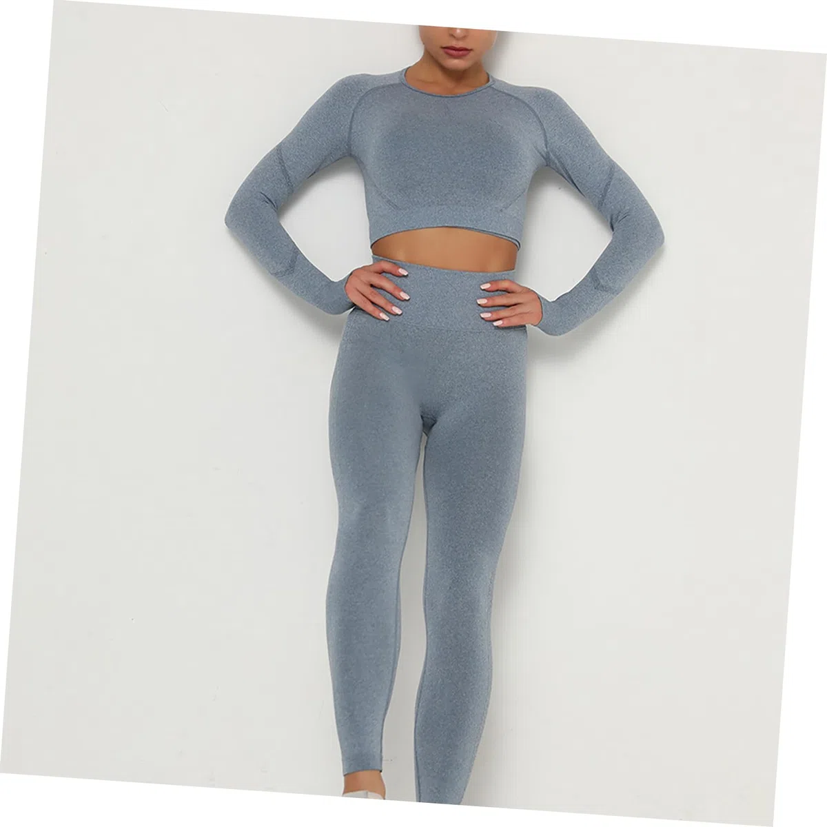 Conjunto Deportivo para Mujer Traje de Yoga Cintura Alta Leggings sin Costuras para Invierno Ropa Deportiva para Yoga Trajes Elásticos