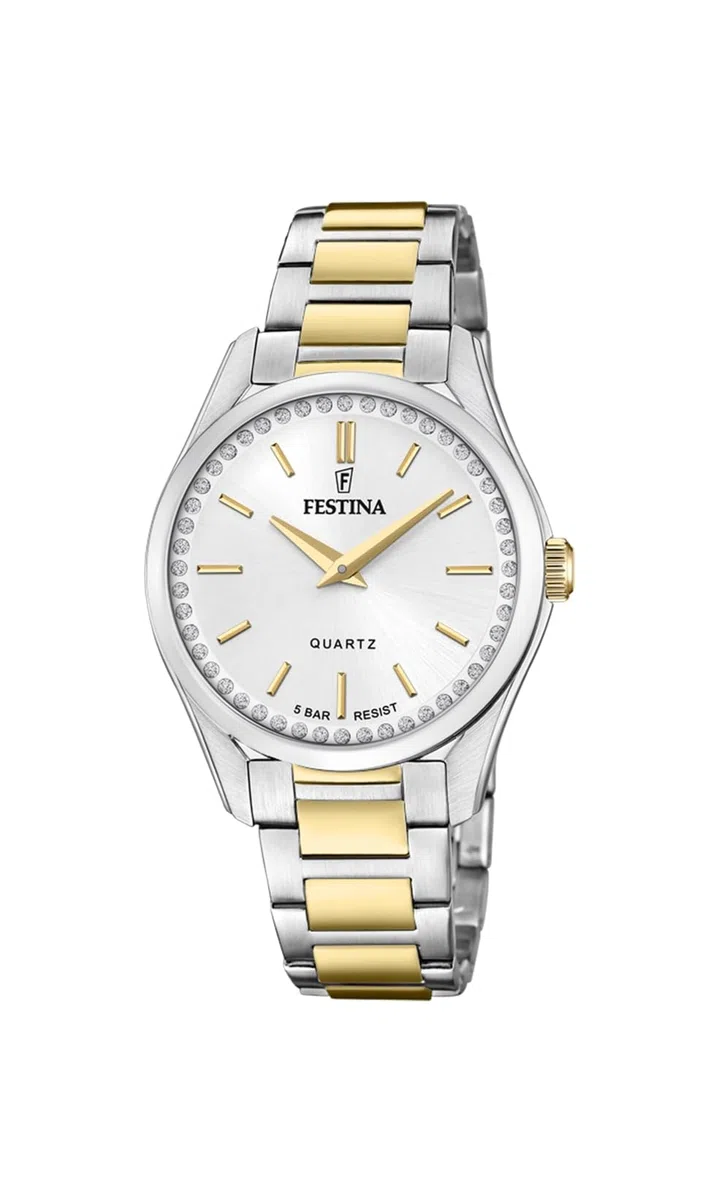 Festina Reloj Mujer F20619/1 Mademoiselle Caja de Acero Inoxidable 316l Plateado Correa de Acero Inoxidable 316l Multi