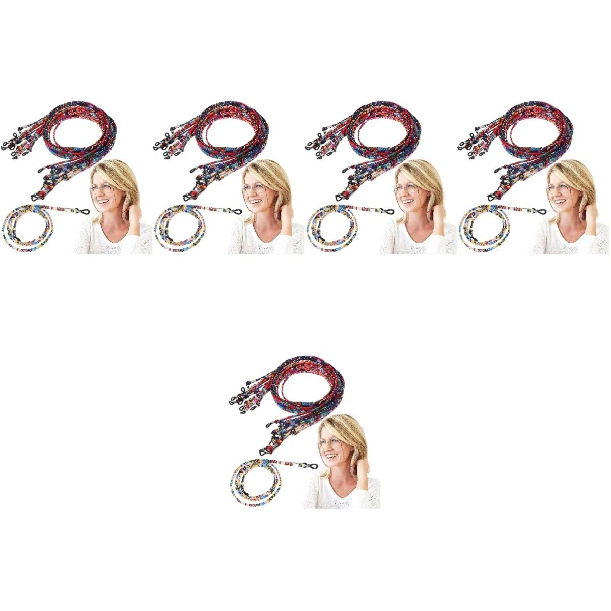 Correa Para Gafas Bohemia De Unidades De Lanyards Para Gafas De Sol Y Lectura Y Seguro Para Actividades Al Aire
