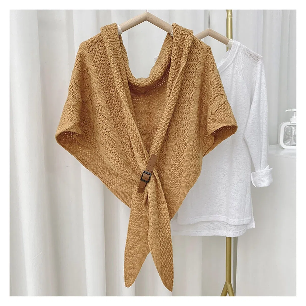 Bufandas para Mujer Las Mujeres Bufanda de la Cachemira Hijab Wrap sólido Chales Femme Diadema Hijabs Suave Poncho Capes Bufandas de Cachemira Bufanda de Invierno Premium (Color : 4)