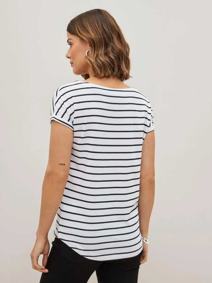 NEXT Camisetas Manga Corta para Mujer, 100% Algodón, Pack de 3 Camisetas