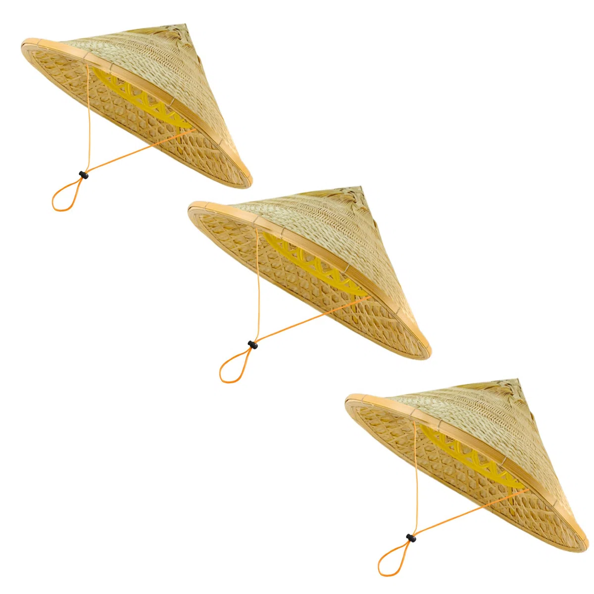 Sombrero grande para el sol para mujeres y hombres, sombrero de bambú con ala ancha para jardinería DE-Y-B6M