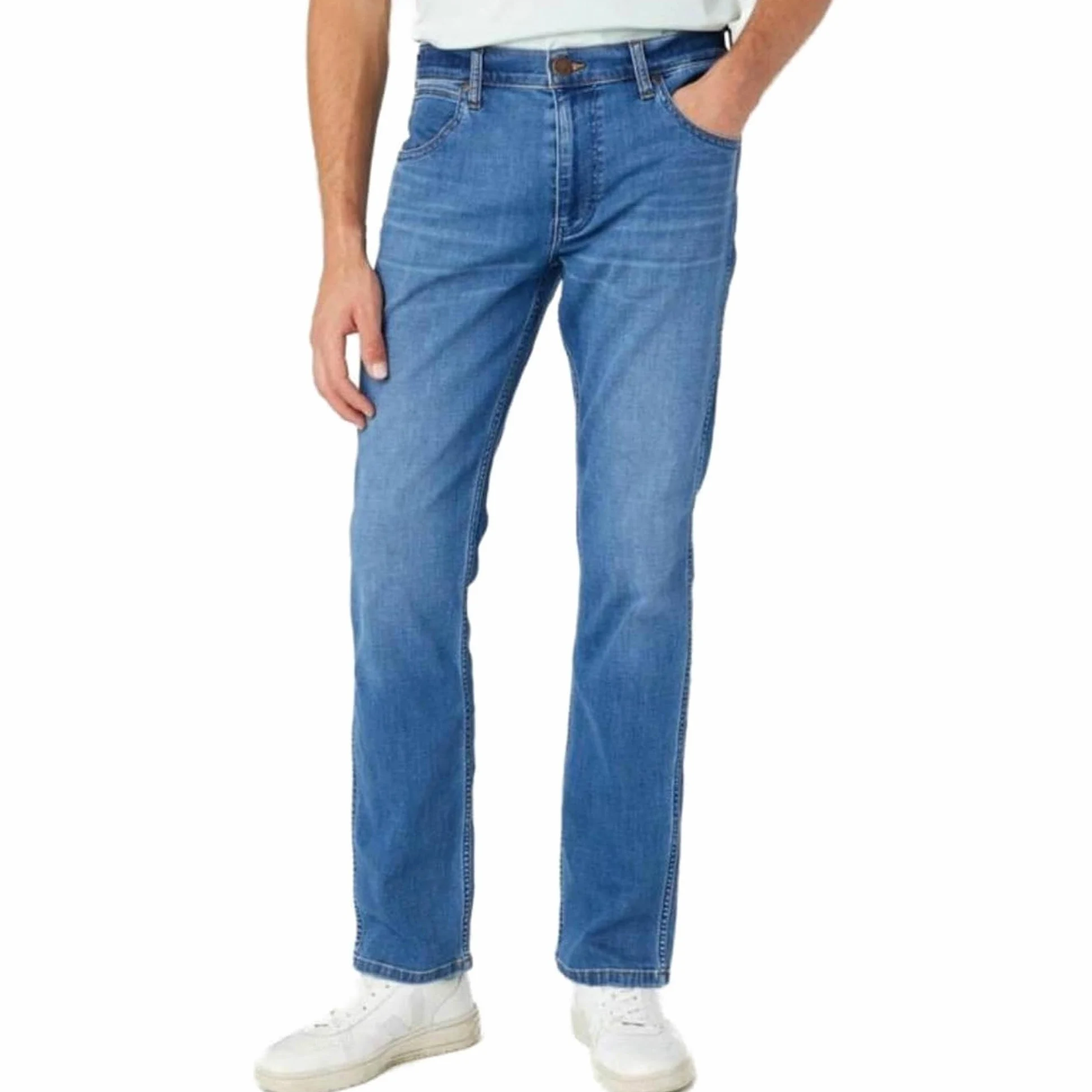 Wrangler - Jeans Hombre - Corte Recto Regular - Greensboro - Black Back