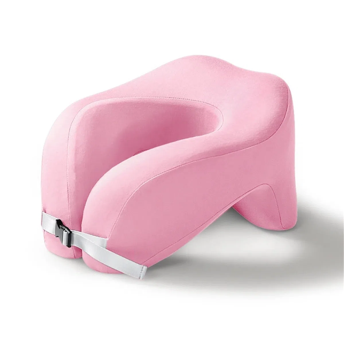 Almohada Viaje Almohada de Viaje Espuma viscoelástica for el Cuello, Ideal for avión, Oficina, Siestas, Dormir en Vuelo(Pink)