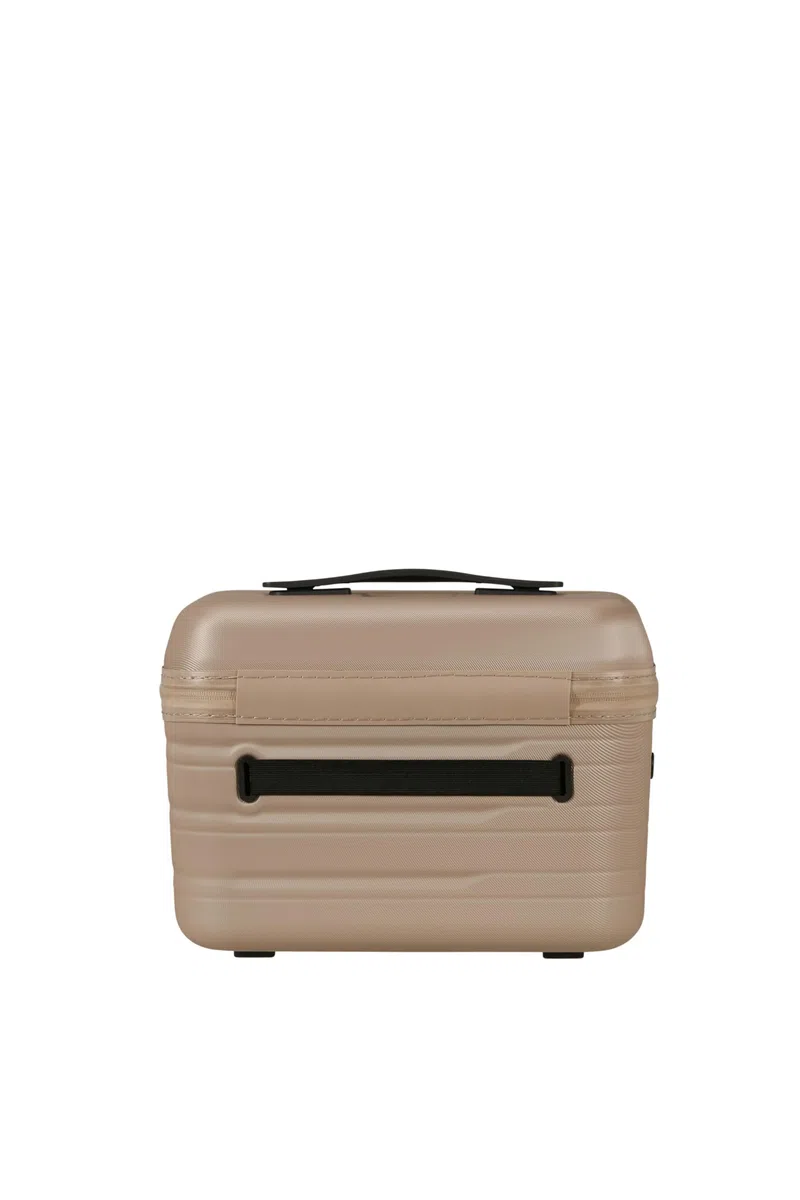 American Tourister Flashline Beauty Case & Neceser de Maquillaje para Hombre y Mujer, Bolsa de Maquillaje para Viajes y Uso Diario, maletín de cosméticos, 36 cm, Oro Marfil