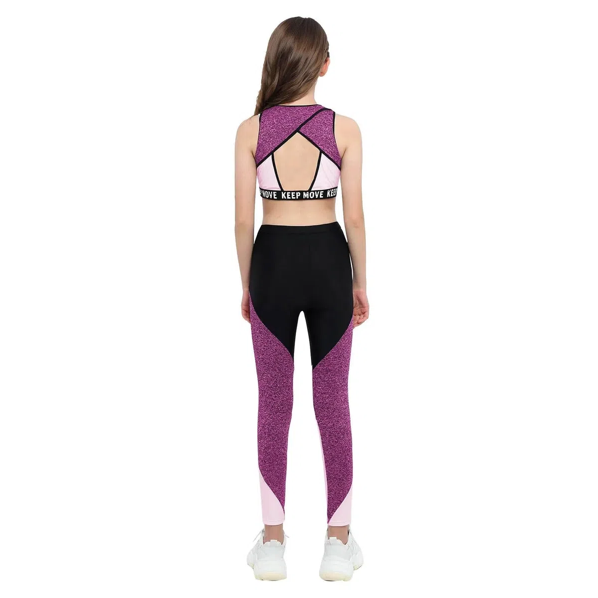 Conjunto Deportivo Niña Conjuntos de entrenamiento for niños y niñas, camisetas sin mangas con cuello redondo y mallas deportivas, conjunto for bádminton, correr, senderismo y entrenamiento(Blue,6)