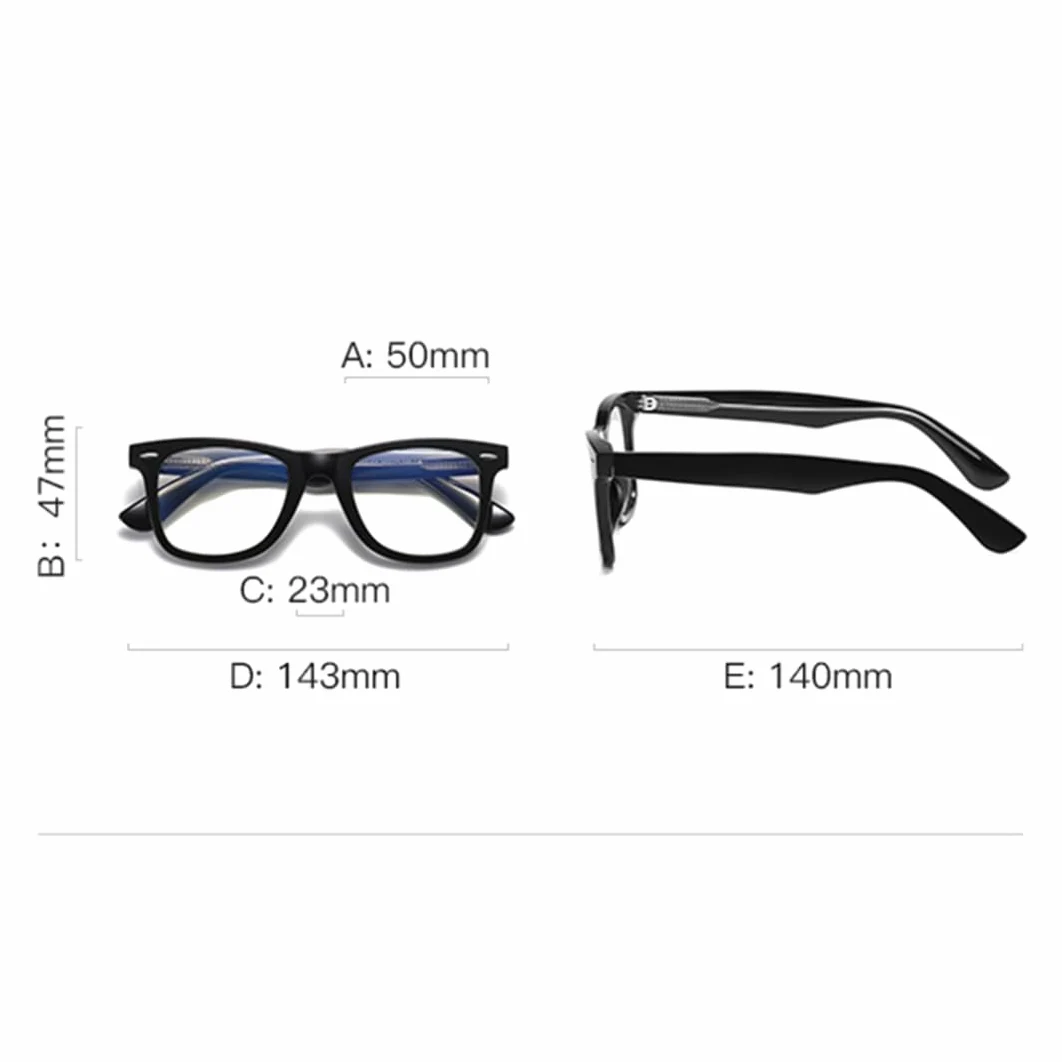 Gafas con montura de moda que filtran la luz azul