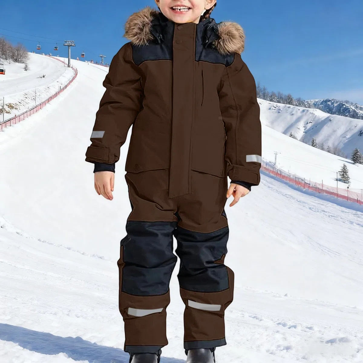 Generisch Robusto traje de nieve aislado para mayor resistencia al viento para todo tipo de clima traje de esquí con forro térmico, frío extremo, aventura invernal al aire