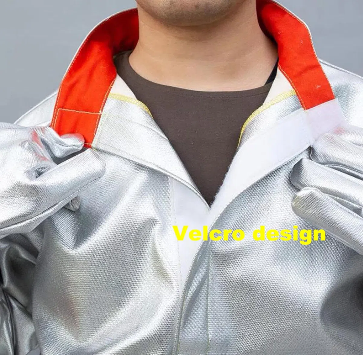 Ropa Trabajo Ignífuga, Ropa Aislamiento Térmico Traje Ropa Ignífugo Papel Aluminio Fábrica Vidrio, Planta Química, Barco