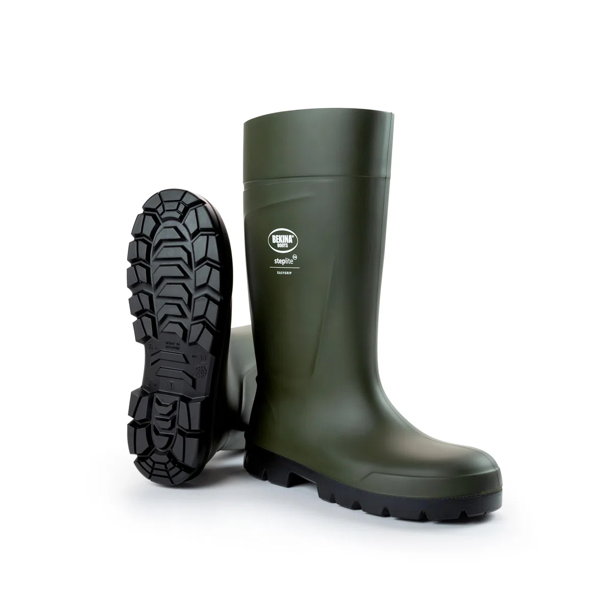 Botas de Seguridad para Hombres sin Puntera de Acero para la Agricultura, Ligeras, de Gran Comodidad, Suela Antideslizante, Resistentes al los Productos de Limpieza, Verde, EU 46