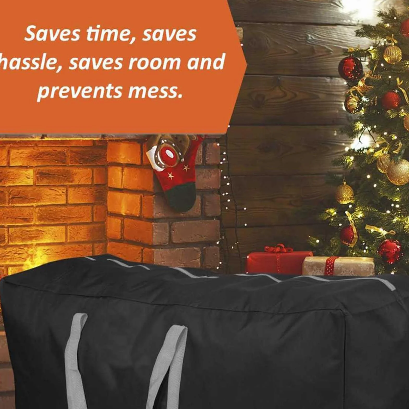 Bolsa De Almacenamiento Para Árbol De Navidad Contenedor De Almacenamiento | Organizador De Vacaciones Para El Hogar Para Dormitorio Apartamento Sala De Estar Camping Lavandería Garaje