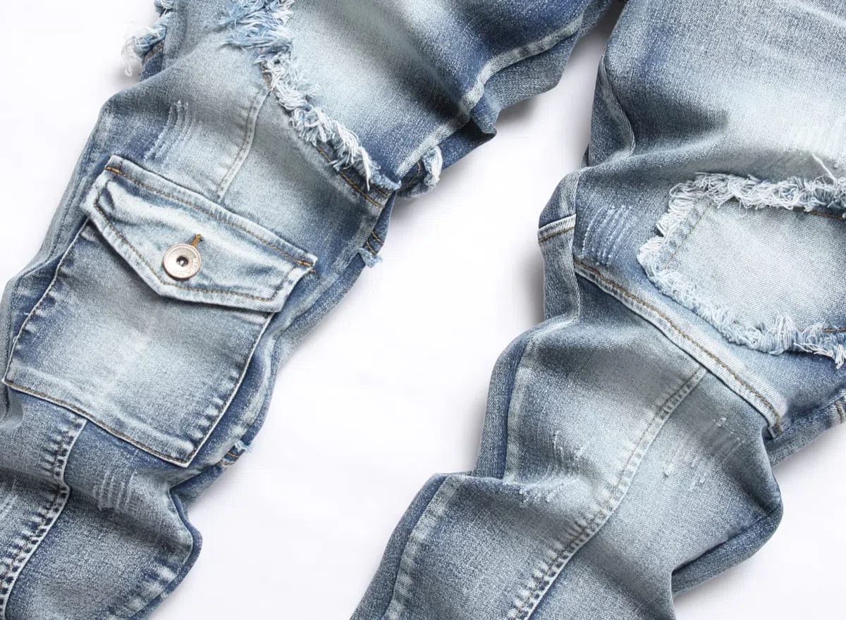 XIMXIMMTIAN Slim Fit Stretch Biker Jeans For Men - Jeans Hombre