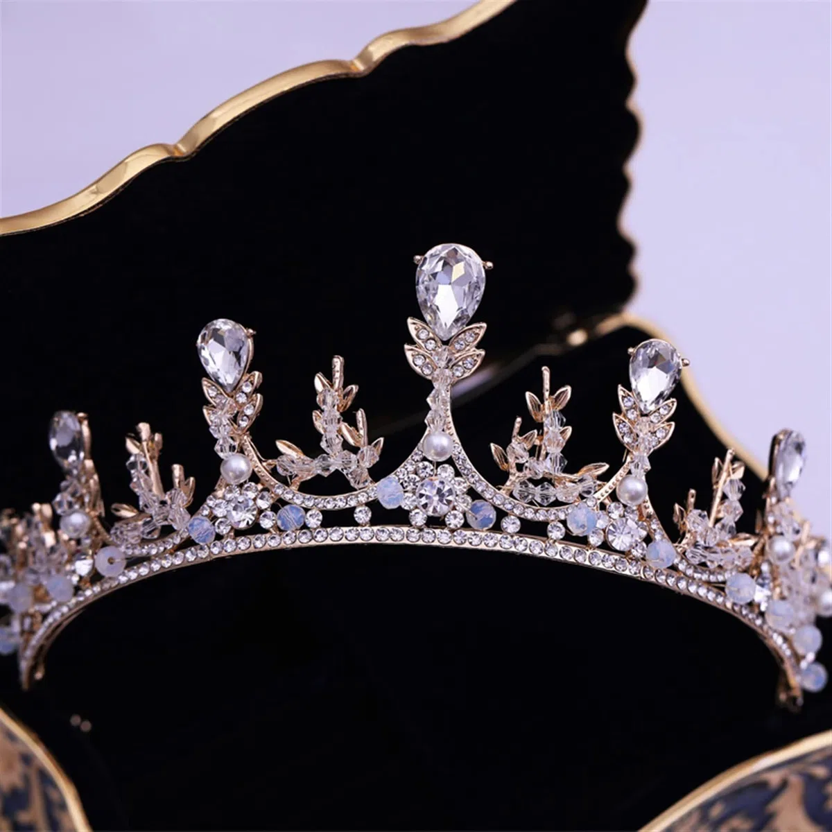 Tocados de Boda Novia Crown Princess Accesorios for el Cabello de la Boda Crown Accesorios for el Cabello Decoración de la Boda Tocado Novia