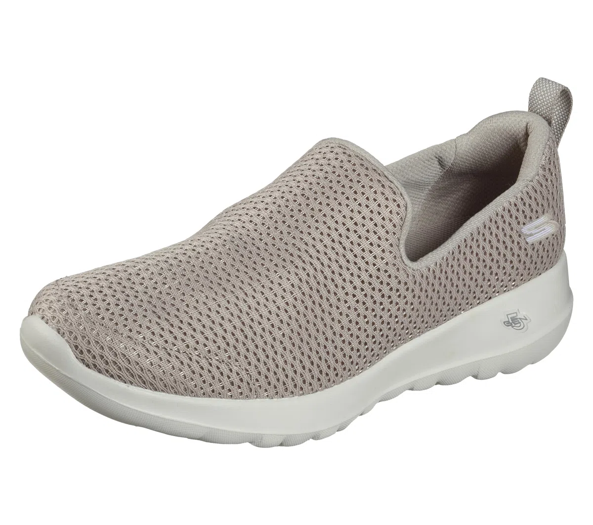 Skechers Mujer Go Walk Joy Trainers, Taupe Textile/Trim, 37 EU