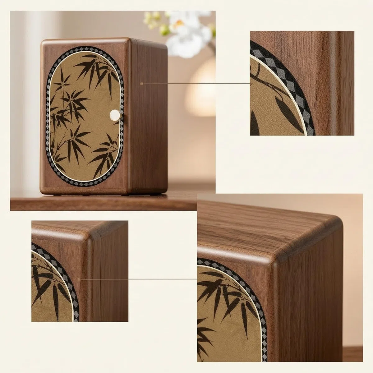 Joyero con Puerta corativo Joyero con Cajones Retro Organizador para Tocador, style to 1