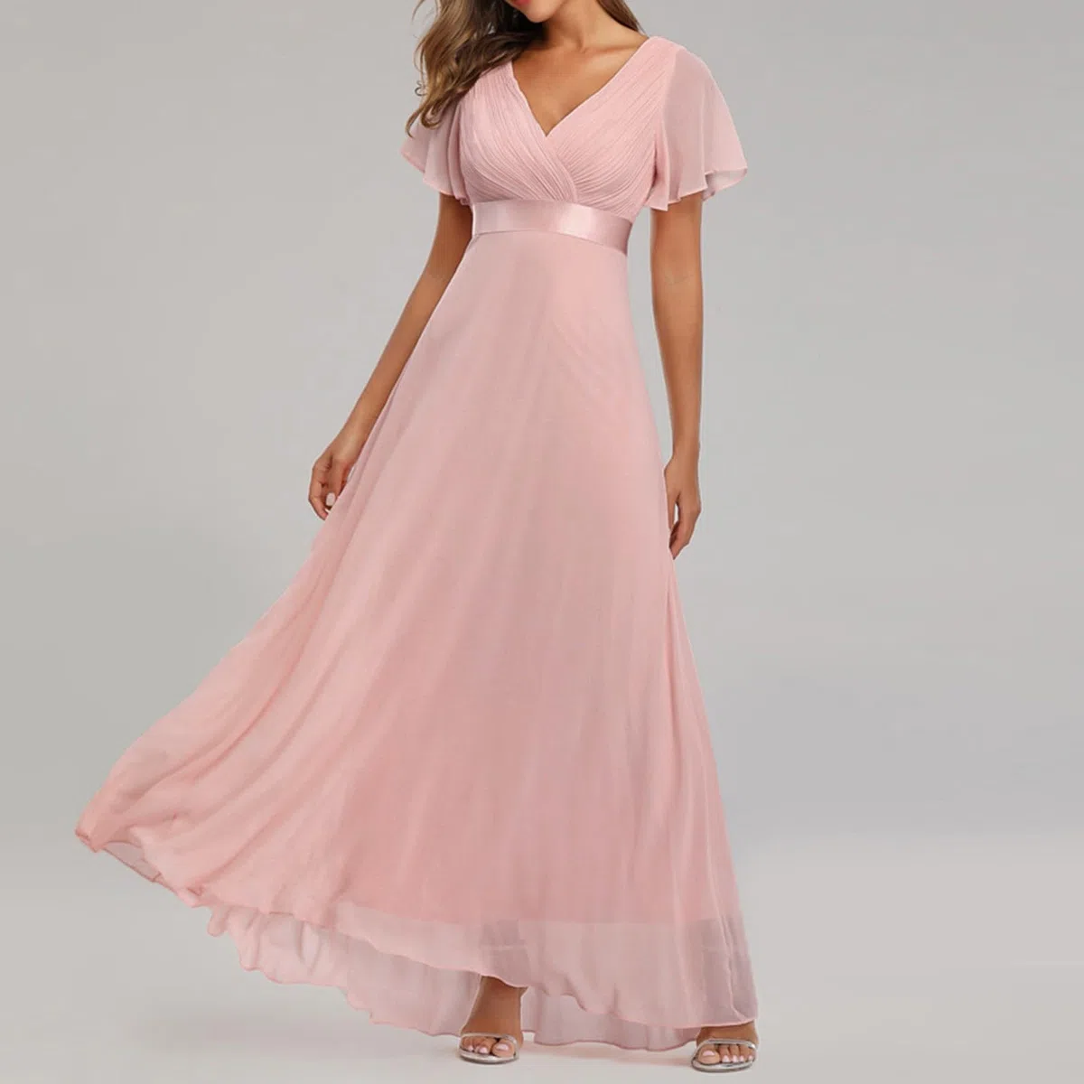 Vestidos de mujer elegantes con mangas de trompeta, manga corta, vestido largo, sexy, ajustado, multidireccional, vestido de noche, para fiestas, bodas, cócteles, fiestas, vestidos de noche,