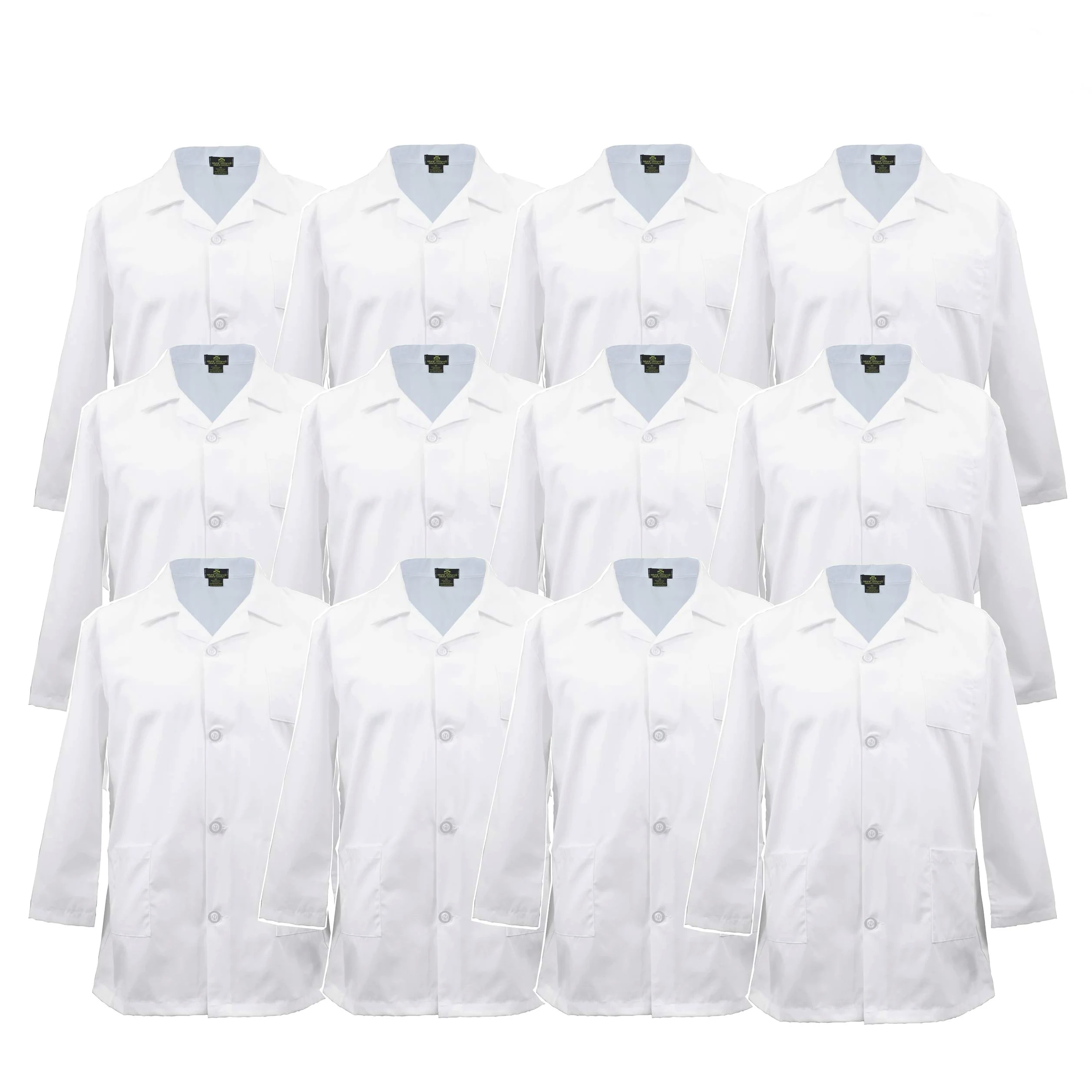 Natural Uniforms niño Bata de laboratorio 43621 12pk blanca