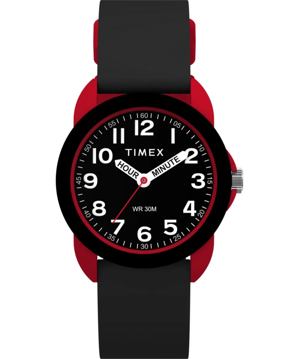 Timex Children Analogue Quartz Watch with a Silicone Strap Time Teacher