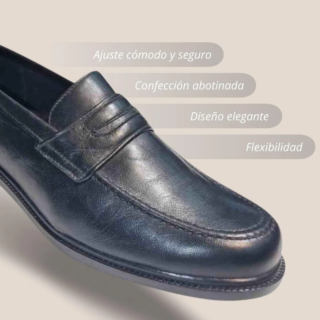 Ariadna Sánchez Zapatos de Vestir Piel Orrin, Mocasines Cómodos y Clásicos, Suela Antideslizante, Regalos Originales para Hombre