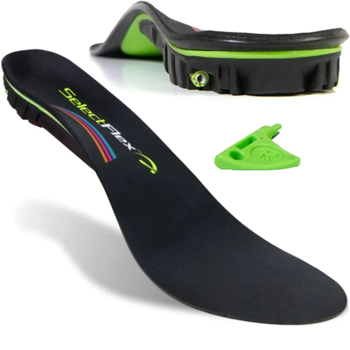 SelectFlex Plantilla ortopédica ajustable, soporte de arco personalizado: fascitis plantar, neuropatía, pies planos, dolor de pies, dolor de pies, dolor de espalda baja