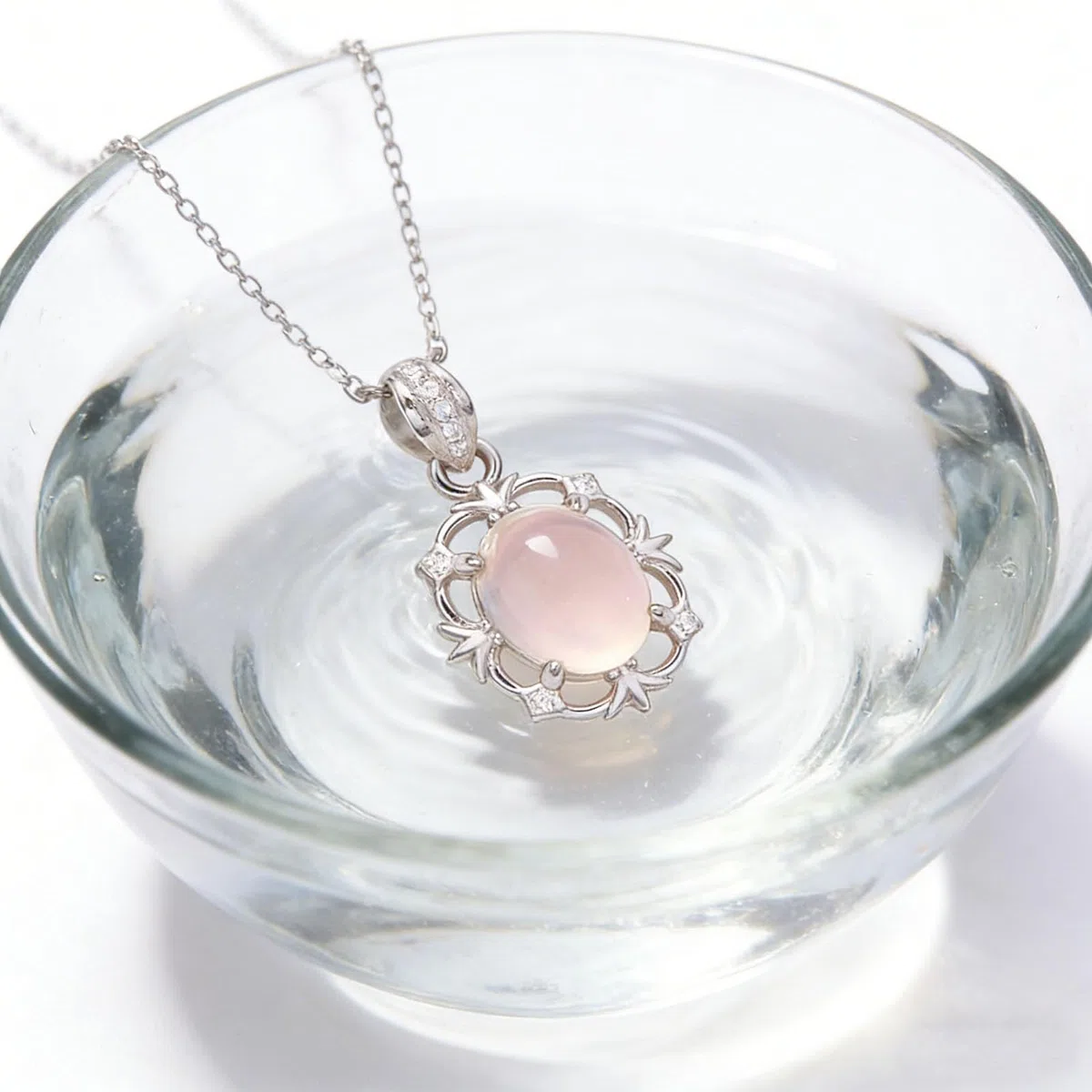 Collar de ópalo de amatista de cuarzo rosa natural – Joyería de cristal de tres piedras con cadena ajustable, regalo de piedras preciosas iridiscentes rosa púrpura para mujeres,Multi colored,A