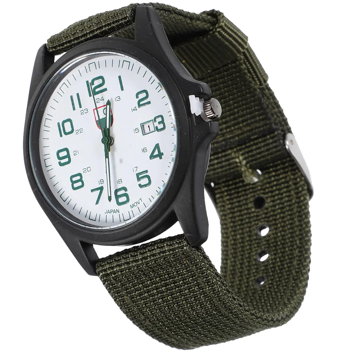 Alipis Reloj de Pulsera de Cuarzo para Hombre, Estilo Militar Verde