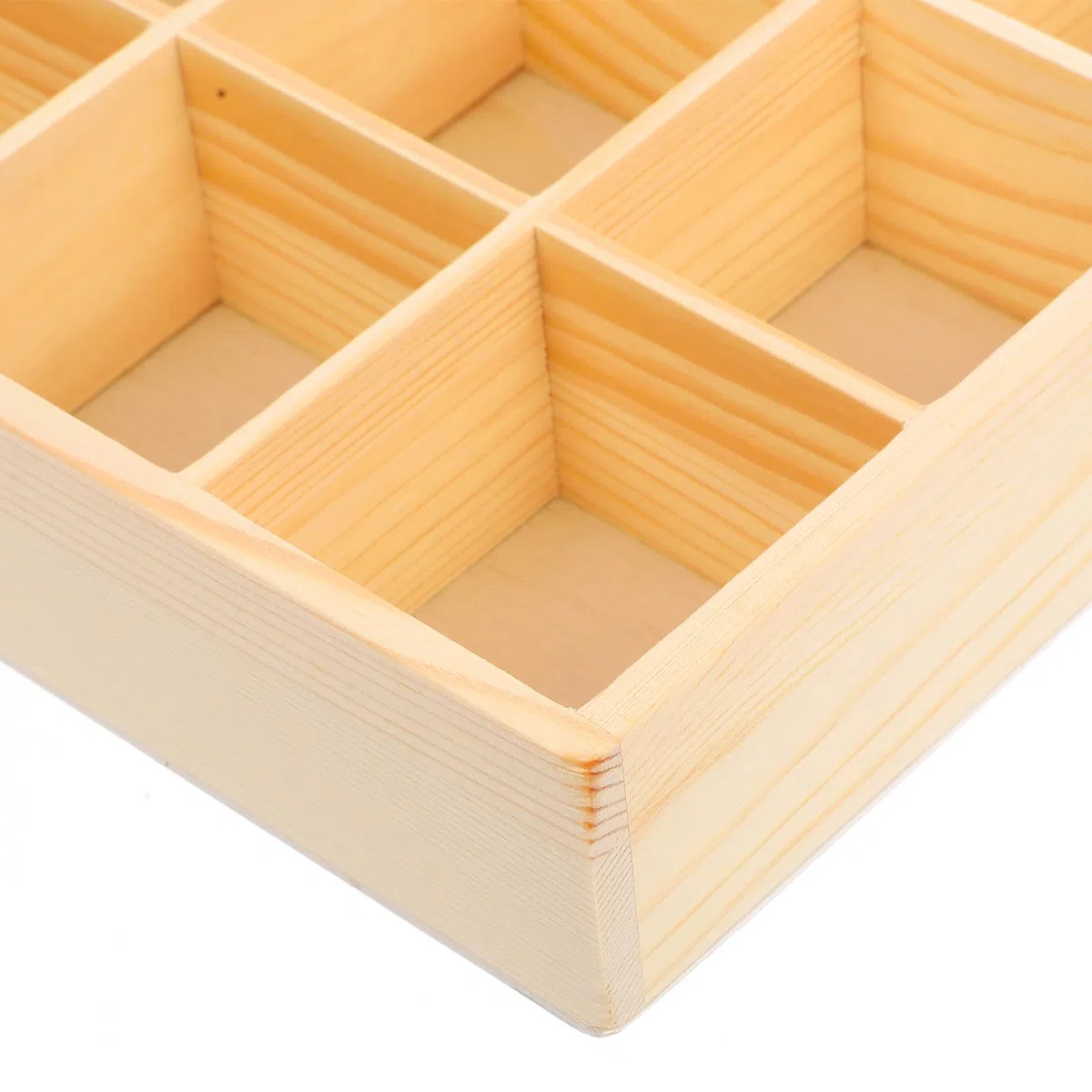 Organizador Calcetines Bandeja para Joyas y Pequeños Objetos con 30 Compartimentos de Madera Apilable, Adecuado para Tocador y Hogar
