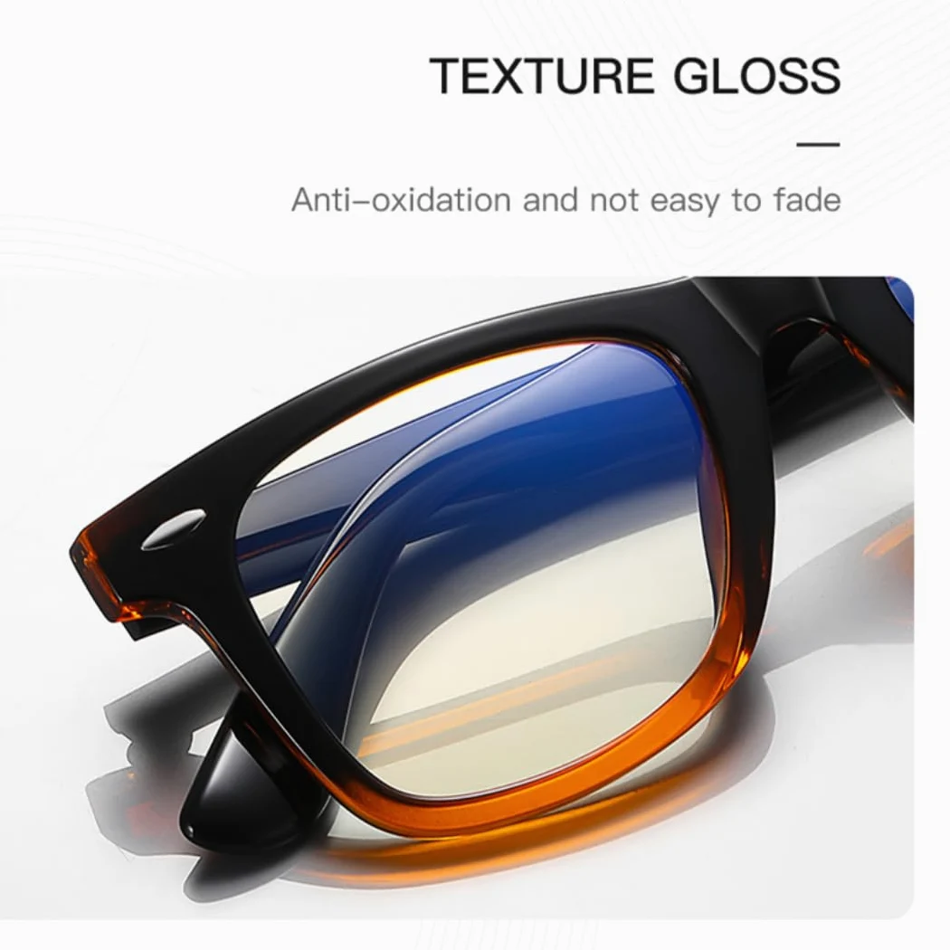 Gafas con montura de moda que filtran la luz azul