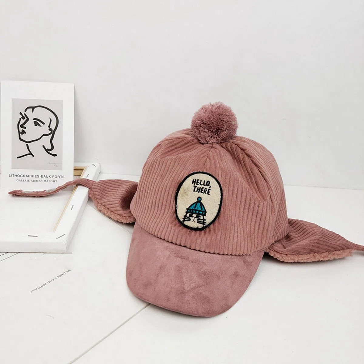 Invierno Niño Gorra Niña Kids Winter Winter Boys Sombreros Cálidos De Pelaje De Pieles para Niñas Cartoon Bid Gabs-Pink,1-5 Years