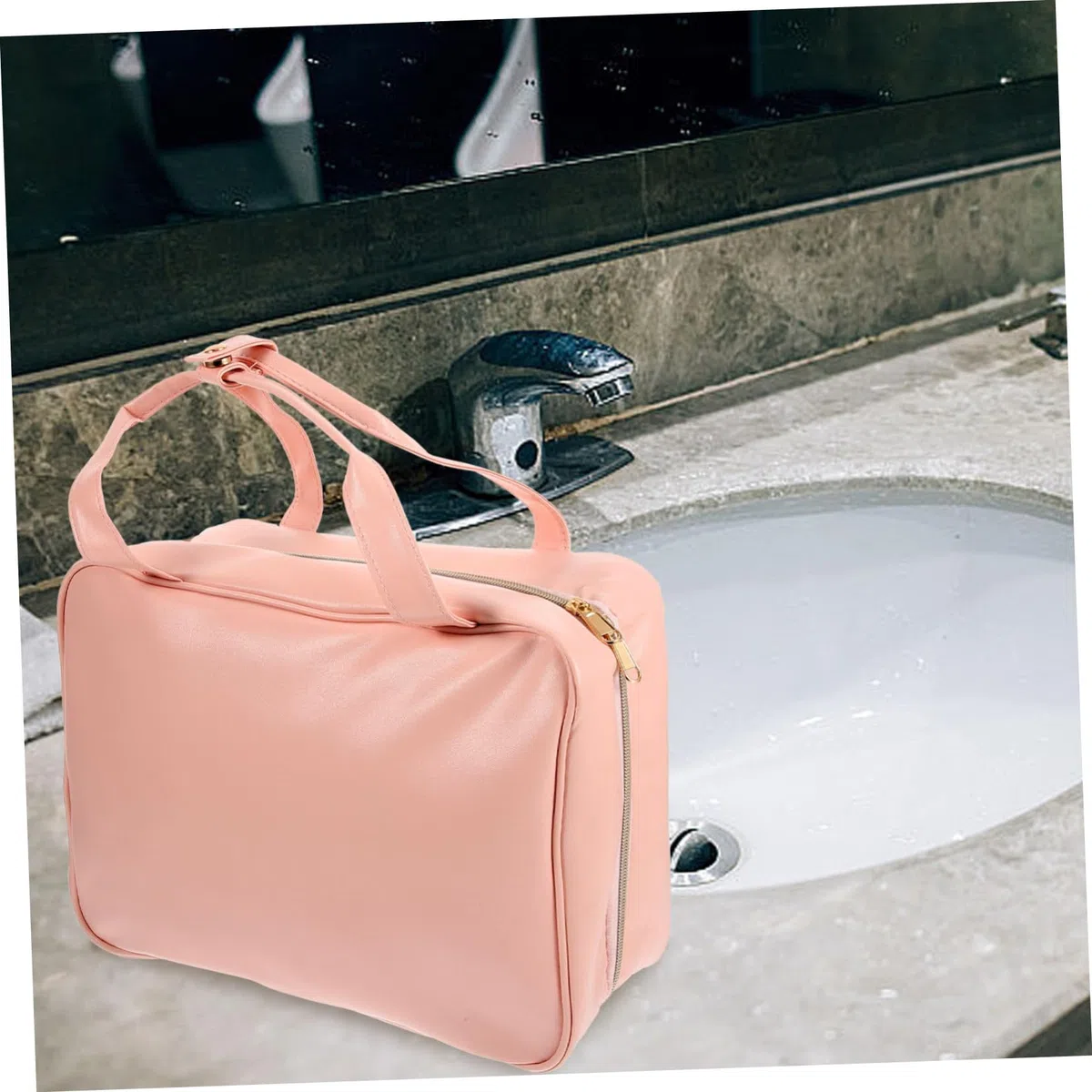 FRCOLOR Neceser De Viaje Bolsa De Aseo para Colgar Neceser De Maquillaje Gancho Organizador De Cosméticos para Bolso De Cosméticos para Bolsa De Aseo Viaje