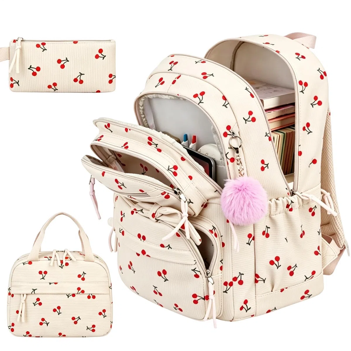 Mochila Escolar para Niños Set De 3 Piezas Impermeable Y Transpirable | Bolso Escolar Gran Capacidad Para Niñas Niños Preescolar Primaria Regreso A Clases Viajes Estudiantes Diario
