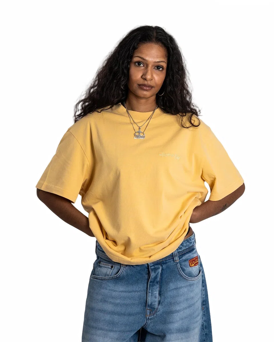 Homeboy Unisex Pencil T-Shirt Yellow XXS